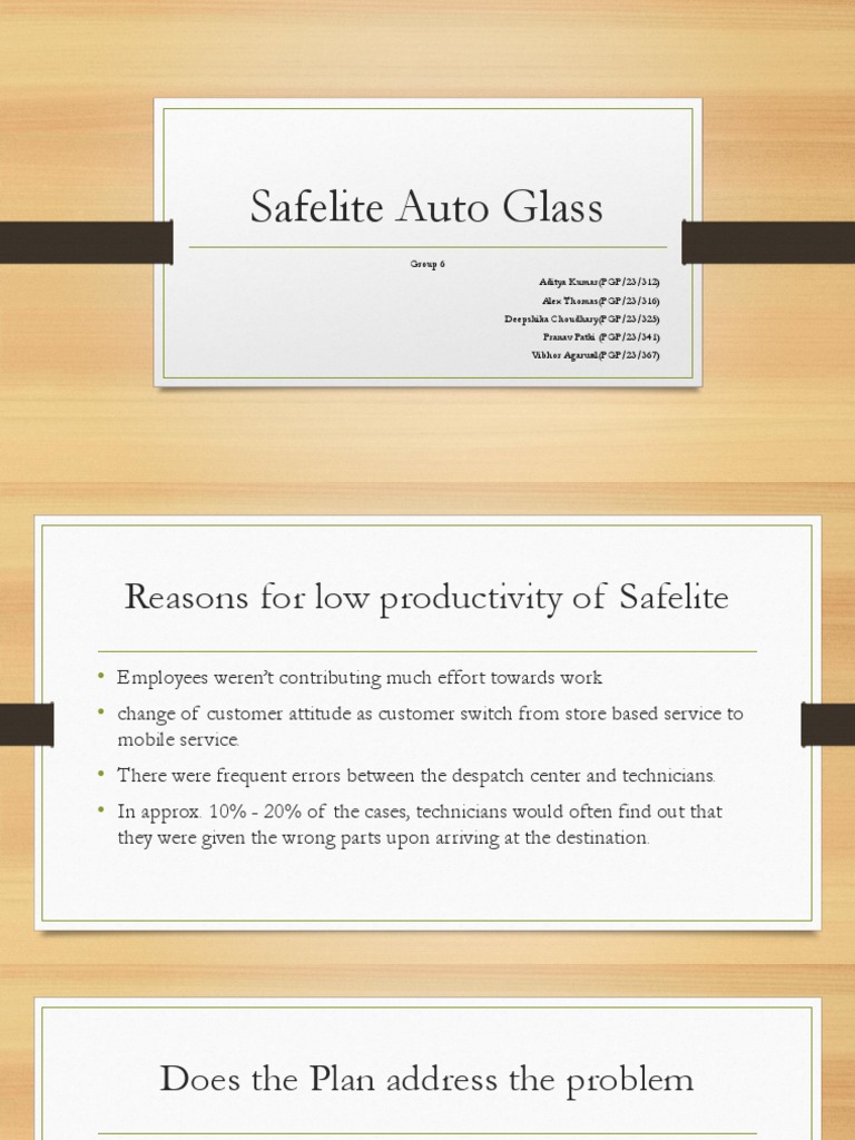 Safelite Auto Glass PDF Piece Work Employment