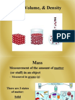 Chapter 2 Mass - Volume.density - Notes PDF