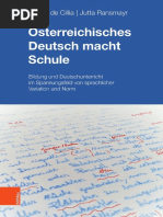 Österreichisches Deutsch Macht Schule - Bildung Und Deutschunterricht Im Spannungsfeld Von Sprachlicher Variation Und Norm