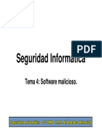 TEMA 4 - Presentación - Software Malicioso PDF