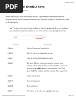 Microsoft Excel Shortcut Keys