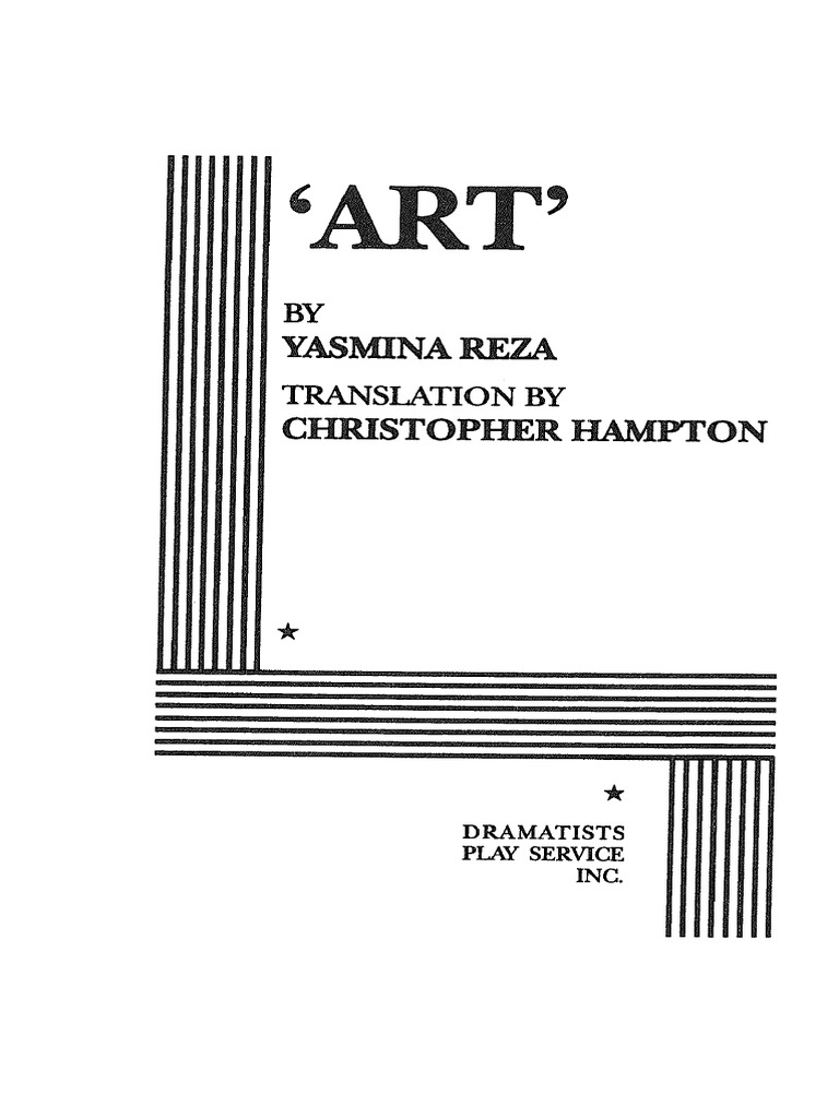 Art Yasmina Reza PDF PDF