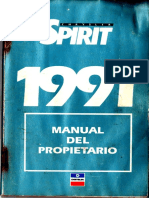 Manual Del Propietario Spirit 1991 PDF
