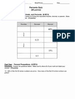 Percent Quiz