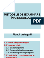 Metodele de Examinare in Ginecologie - C. Cordaniuc