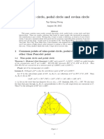 9 Point Circle, Pedal, Circle, Cevian Circ - N. Q. Duong