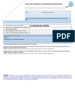 Instrumento FORMULACIÓN DE HIPOTESIS