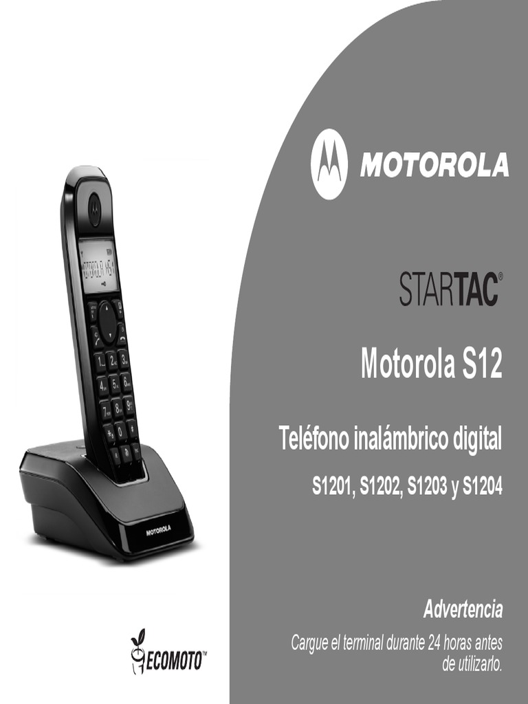 Teléfono inalámbrico MOTOROLA S1201 Startac dúo — Rehabilitaweb