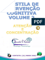 Apostila de Intervenção Cognitiva Volume 2 Atenção e Concentração Daniele Galvão-1 PDF
