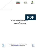 Plan de Higiene y Desinfeccion PDF