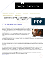 Lección 11 - Uñas Del Guitarrista Flamenco PDF