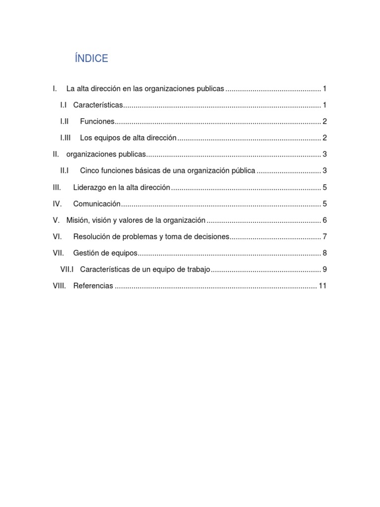 La Alta Dirección en Las Organizaciones Publicas PDF Planificación