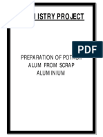 Class 12th Chemistry Project Preparation of Potash Aluminium