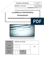 Carta Presentación-Curriculum Vitae