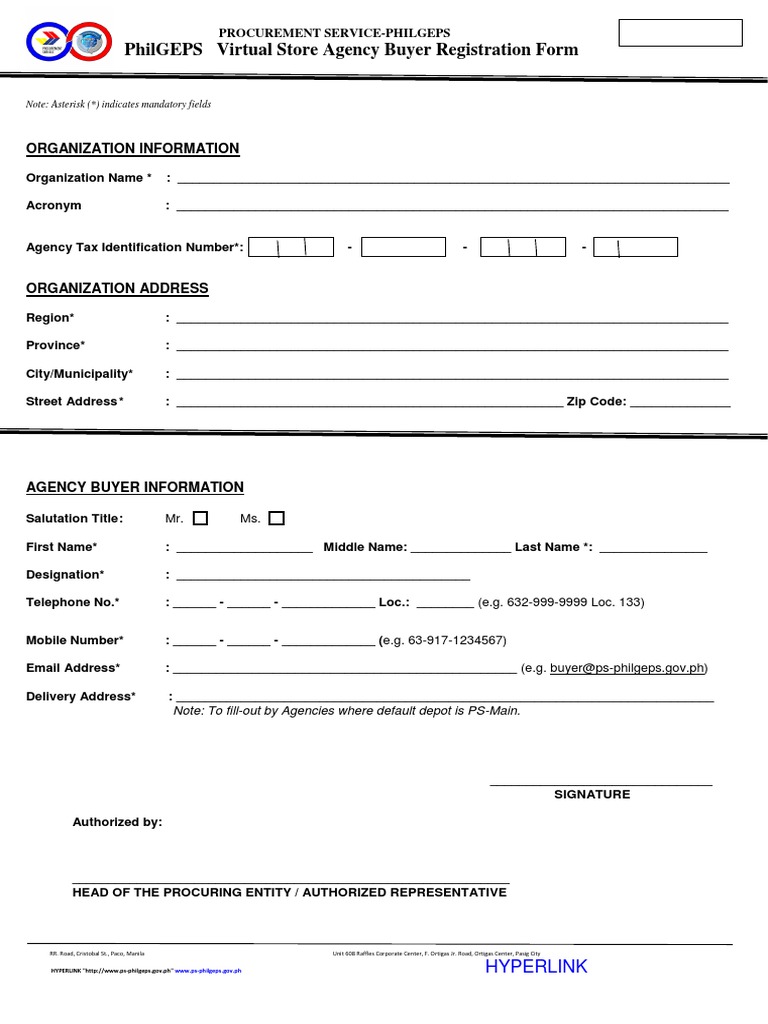PhilGEPS Buyer Registration Form | PDF | Email Address | Communication