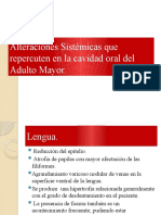 Alteraciones Sistémicas que repercuten en la cavidad oral