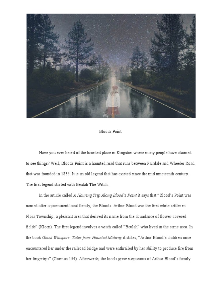 Haunted Legends of Bloods Point Road | PDF | Cemetery