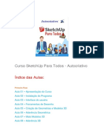 Índice Das Aulas Curso SketchUp para Todos - Autocriativo PDF