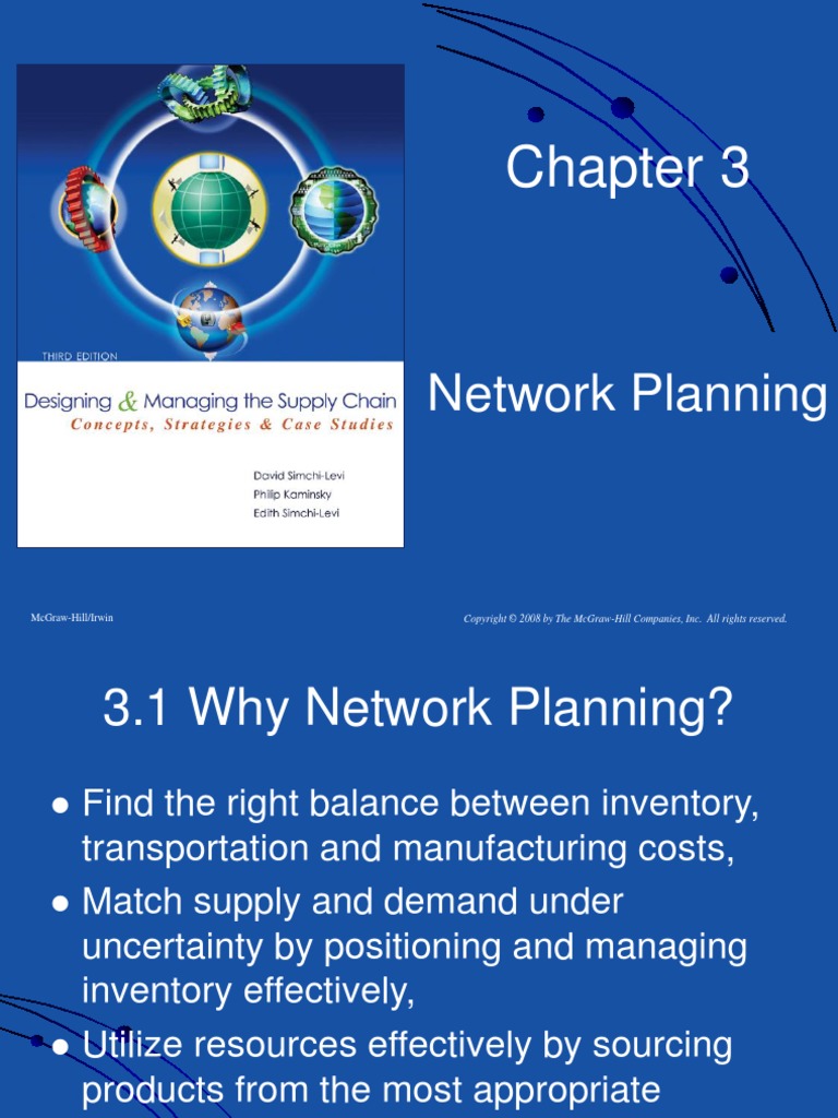 Chap003 - Network Planning | PDF | Inventory | Supply Chain