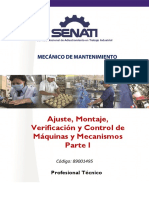 Ajuste Montaje Verificacion y Control de Maquinas - Parte I PDF