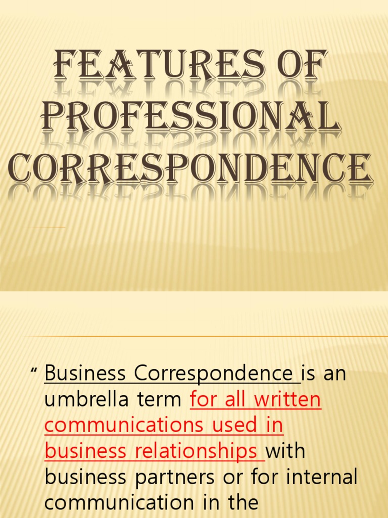 Business Correspondence PDF Paragraph Human Communication