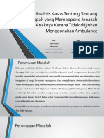 Analisis Kasus Tentang Seorang Bapak Yang Membopong Jenazah