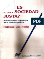 Van Parijs. Qué Es Una Sociedad Justa PDF