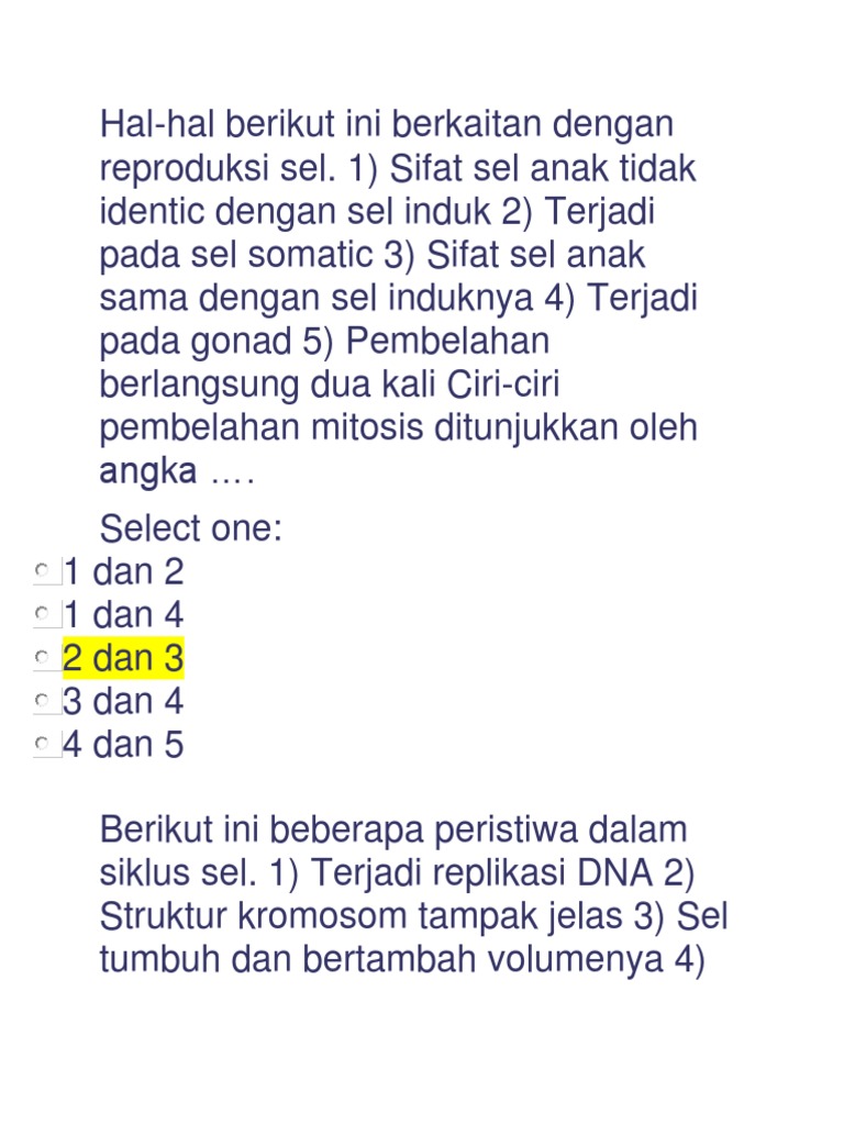 Soal Xii Bio