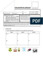 Evalaucion Ciencias La Materia