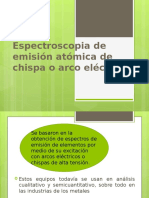 Espectroscopia de Emisión Atómica de Chispa o Arco