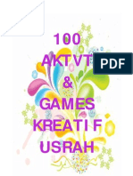 Download 100 Aktvt _ Games Kreatif Usrah by Zahratul Amani Mohamad Naser SN43888371 doc pdf