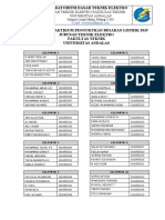Daftar Kelompok Praktikan PDF