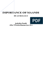Jyotish - Importance of Maandi PDF