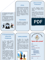 Triptico de Etica Profecional