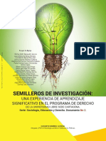 Semilleros de Investigación: Una Experiencia de Aprendizaje Significativo en El Programa de Derecho