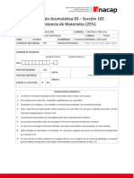Acumulativo Nº3 - Resistencia de Materiales - Sección 102 PDF