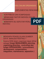 Faktor Individu Dalam Organisasi