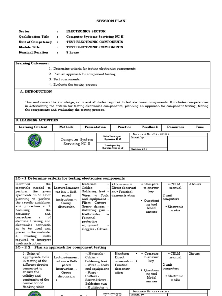 Test Electronic Components 01 PDF Electrical Wiring Electronics