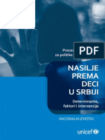 Nasilje Prema Deci u Srbiji Nacionalni Izvestaj - УНИЦЕФ