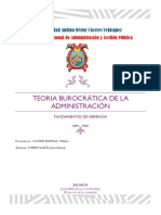 Teoria Burocrática de La Administración PDF