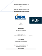 Tarea 4 Matematica Numerica