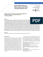 The Efficacy of Platelet-Rich Plasma in The Field of Hair Restoration and Facial Aesthetics A Systematic Review and Metaanalysis