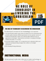 The Relationship of Technology in TH Curriculum Development