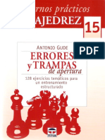 Gude Antonio - Cuadernos Practicos de Ajedrez-15 - Errores y Trampas de Apertura, 2012-OCR, 50p