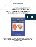 Ayurveda and Marma Therapy Energy Points in Yogic Healing by DR David Frawley DR Subhash Ranade DR Avinash Lele PDF