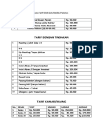 Daftar Pelayanan dan rencana Tarif Klinik Duta Medika Pratama.docx