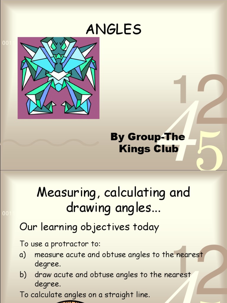 Using a Protractor for Angle Measurement | PDF | Angle | Scientific ...