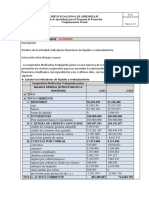 Indicadores Financieros de Liquidez y Endeudamiento.