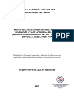 EFECTO DE LA APLICACIÓN DE ALGASOIL® SOBRE EL RENDIMIENTO Y VALOR NUTRICIONAL DEL KIKUYO (Pennisetum Clandestinum Hoechst. Ex Chiov.) EN PALMIRA, ZARCERO, ALAJUELA, COSTA RICA