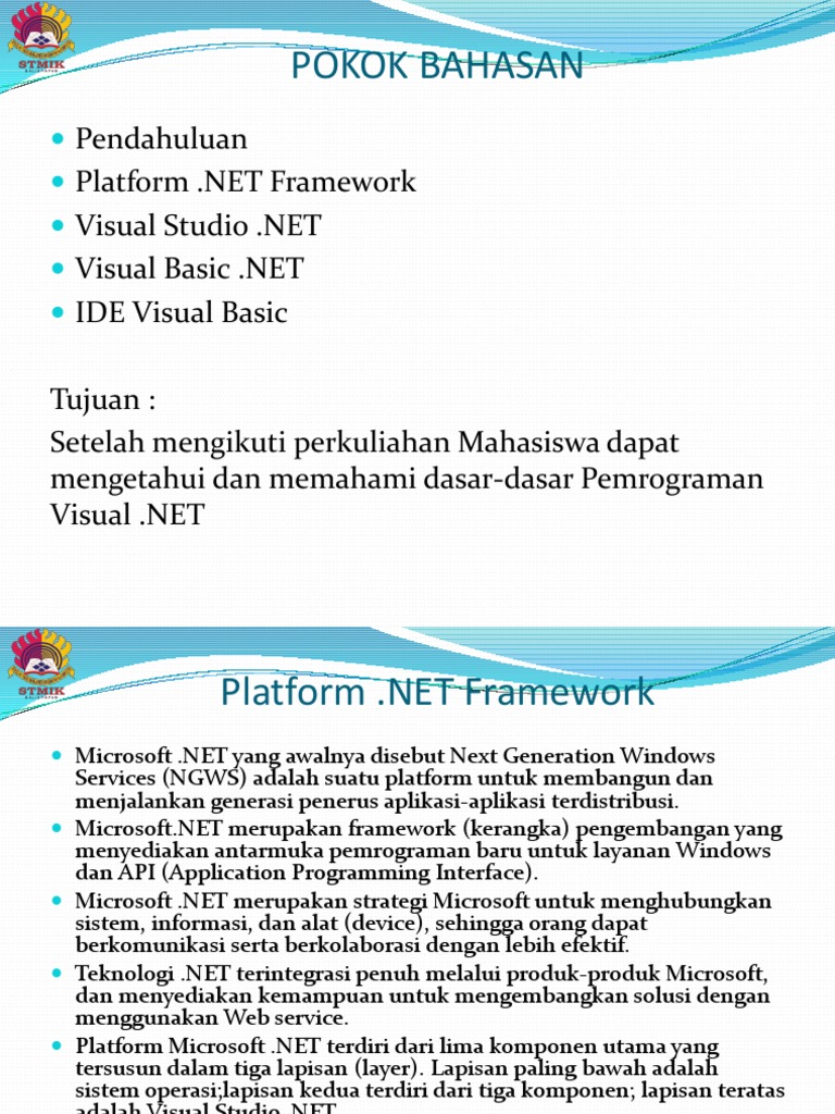 Dasar Pemrograman Visual .NET | PDF